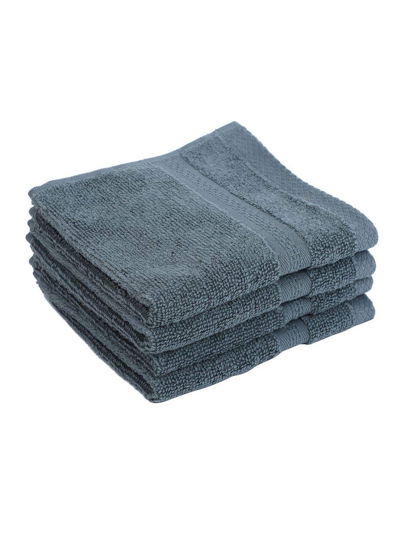 BIANCA Ultra Soft Zero Twist 100% Cotton Towel (Aerocore Tech) -8pc Face Towel (Paradiso) - Super Absorbent, Fluffy, AeroCore Organic Technology - for Men, Women, Gym, Kitchen Solid-Grey - Image 4