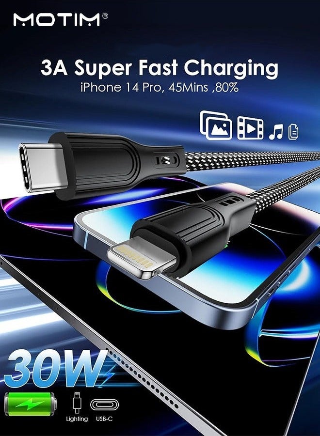 Motim USB C to Lightning Cable 3.28FT, Mfi-Certified, Iphone Fast Charging Cable 20W, Iphone Usb-C Cable Fast PD Charge for iPhone 14 Plus/Pro/13/12/11/X/XS/XR and All Lightning Series, ipad Pro  - Image 5