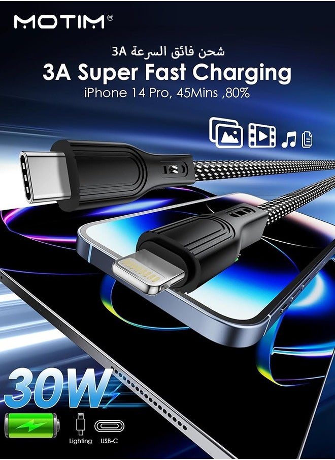 Motim USB C to Lightning Cable 3.28FT, Mfi-Certified, Iphone Fast Charging Cable 20W, Fast PD Charge for iPhone 14/13/12/11/X and All Lightning Series, ipad Pro  - Image 5