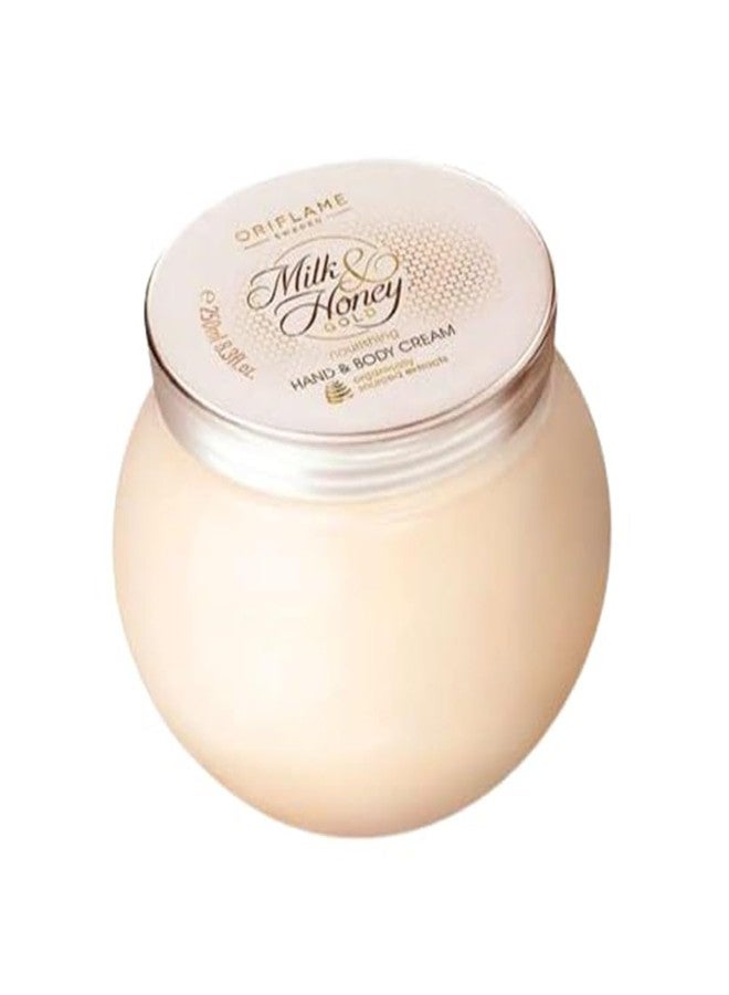 Oriflame Sweden milk and honey gold nourishing hand and body cream - 250 ml - Image 3