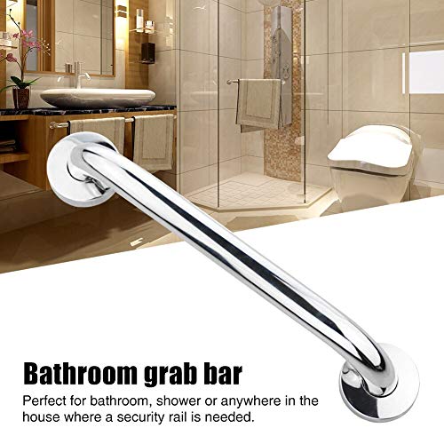 MLD Grab bar for Bathroom Grade 202 Stainless Steel 12 Inches Long Rod arm Towel Napkin Holder Safety Hand Support Rail Helping Handle Bars Silver Color (Chrome Finish) Pack of 4 - Image 4
