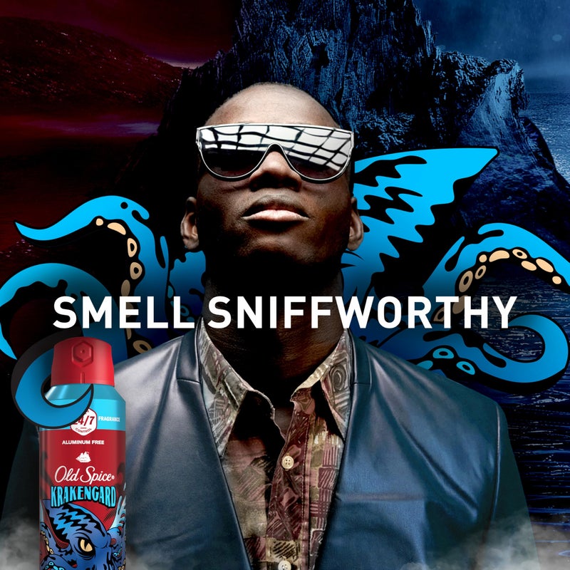 Old Spice Aluminum Free Body Spray for Men, 24/7 Odor Protection, 24/7 Lasting Fragnance & Freshness, Cologne Quality Scent, Krakengard with Deep Ocean Scent, 5.1 oz (Pack of 2) - Image 5