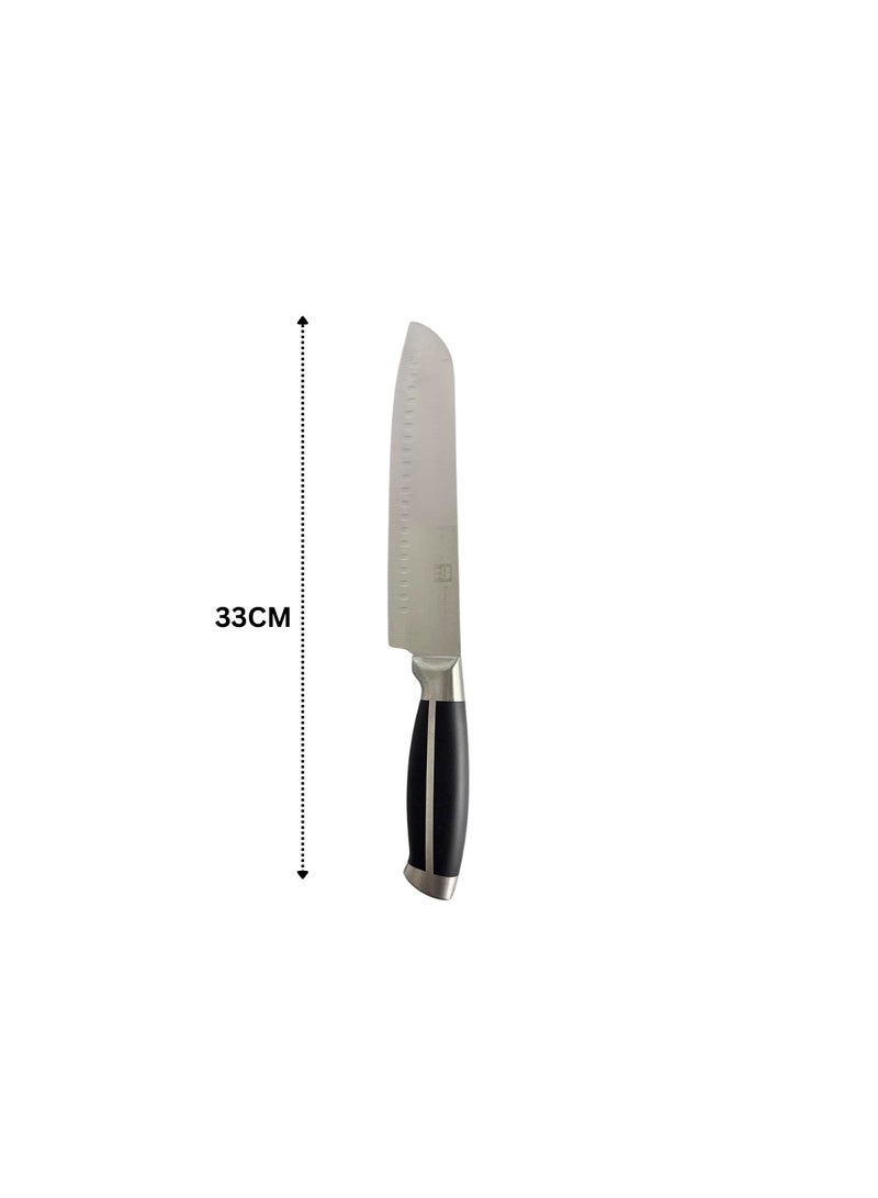 Santoku Knife Stainless Steel with Metal Handle-33cm - Image 2
