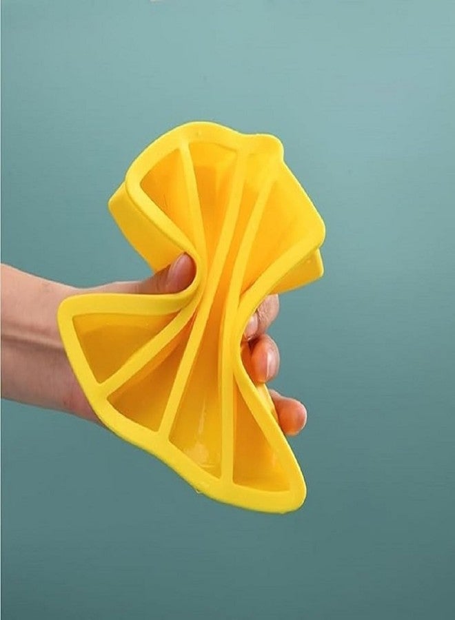 ZUCLLSPA Ice Cubes Tray for Freezer | [ Pack of 2 ] Flexible Silicone Ice Cube Mould | 4 Big Long Ice Maker Tray for Cool Drinks, Jellies, Juices, Lemon Slices, Limes | Ice Maker for Freezer - Image 3