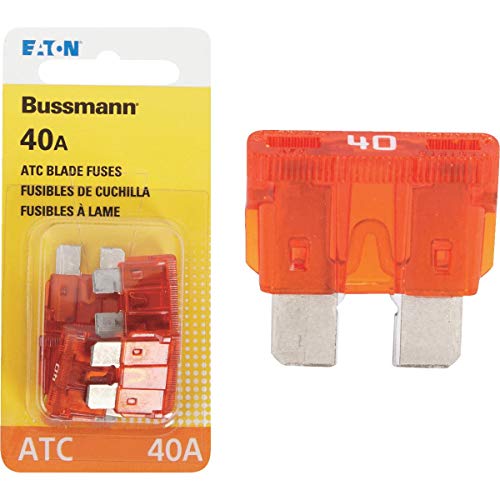 Bussmann (BP/ATC-40-RP 40 Amp ATC Blade Fuse, 5 Count (Pack of 1), Orange - Image 2