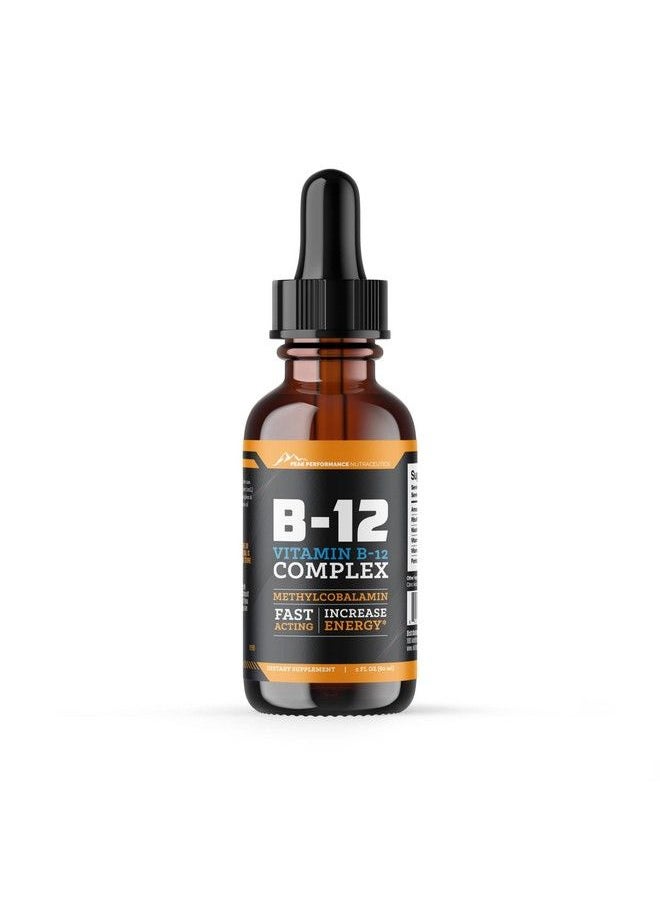 Peak Performance Nutraceutics - Vitamin B12 Sublingual Drops. Methylcobalamin Liquid Dietary Supplement For Consistent And Increased Energy. B12 Vitamins Are Some Of The Best Vitamin Supplements For Delivering B12 1000 Mcg And Up - Image 1
