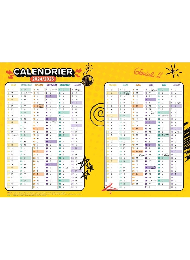 Agenda Scolaire Mortelle Adle 20242025 - Image 1