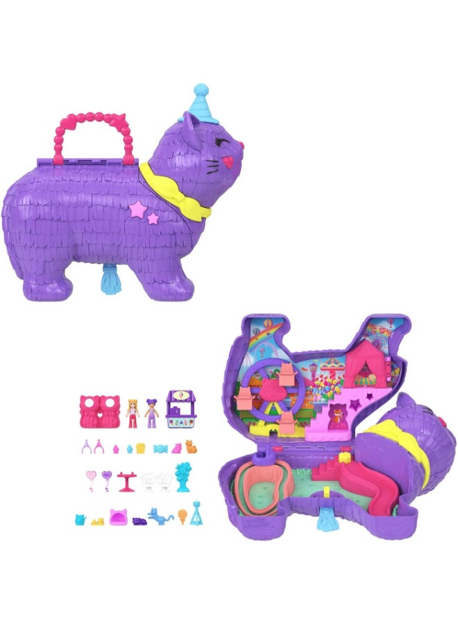 Polly Pocket مجموعة ألعاب بولي بوكيت للاحتفال بكيتي بيناتا (26 قطعة) - Image 2