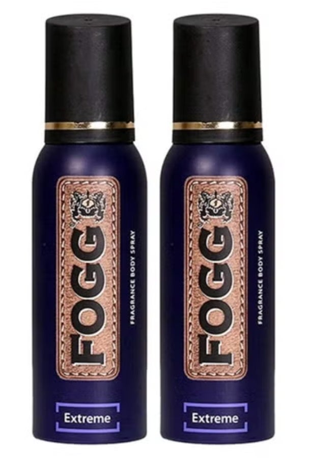 فوج بخاخ للجسم برائحة عطرية فائقة للرجال 120 مل، قطعتين