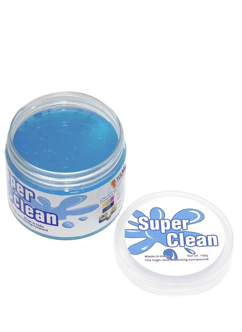 SUPER CLEAN 1 Pack Super Clean Magic Gel Cleaner for Car Interior Dust Cleaner for Keyboard Computer Laptop Home & Office Window Grill Electronics Cleaning Gel –Blue 200g  - Image 2