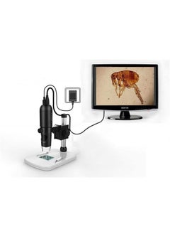 1080P Full HD Digital Microscope, HDMI Microscope, 10x-220x Magnification, to Any Monitor/TV with HDMI-in, Photo Capture, Micro-SD Storage, PC Supported