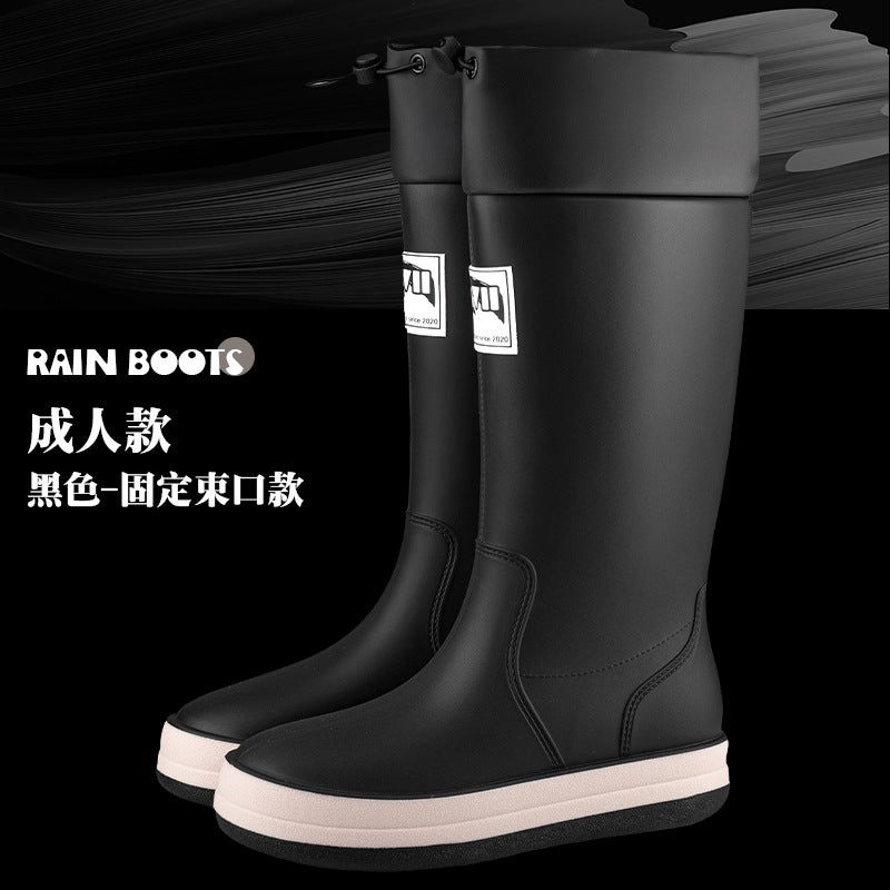 Selling Japanese Parent-Child Rain Shoes Women'S Waterproof Non-Slip Water Shoes Men'S Rain Shoes Children'S Rubber Shoes Hiking Water Boots Camping - Image 1