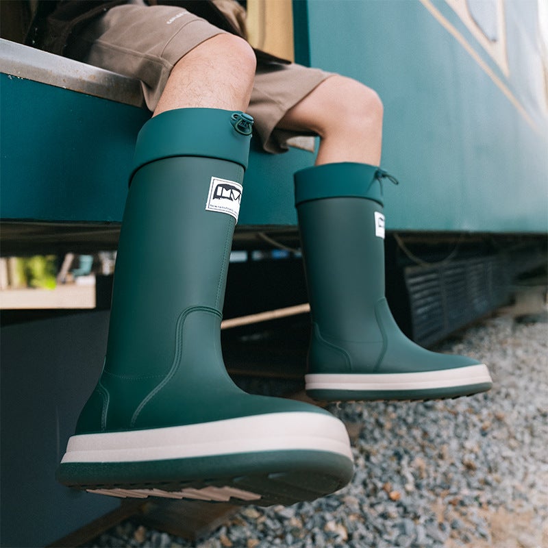 Selling Japanese Parent-Child Rain Shoes Women'S Waterproof Non-Slip Water Shoes Men'S Rain Shoes Children'S Rubber Shoes Hiking Water Boots Camping - Image 4