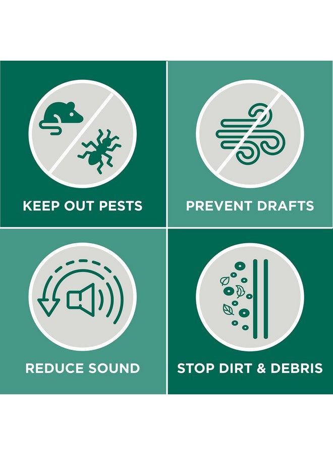 أم-دي بيلدينغ برودكتس MD Building Products 05389 مكنسة باب لجميع المواسم، مصنوعة من الألومنيوم والفينيل عالي التحمل، مثالية للاستخدام السكني والتجاري، سهلة التركيب، تضمن الراحة وتوفر الطاقة (36 بوصة، فضي) - Image 4