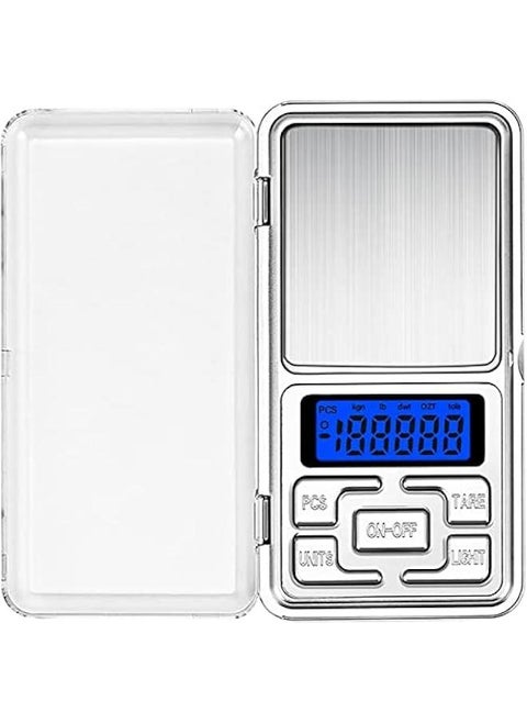 Portable Digital Weighing Scale 0.01g x 200g Precise Mini Pocket Scale For Gold Jewellery Collectibles Food Herbs and Coffee with Back-Lit LCD Display