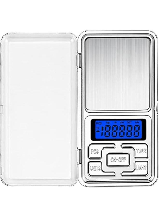 Gonice - Portable Digital Weighing Scale 0.01g x 200g Precise Mini Pocket Scale For Gold Jewellery Collectibles Food Herbs and Coffee with Back-Lit LCD Display - Image 1