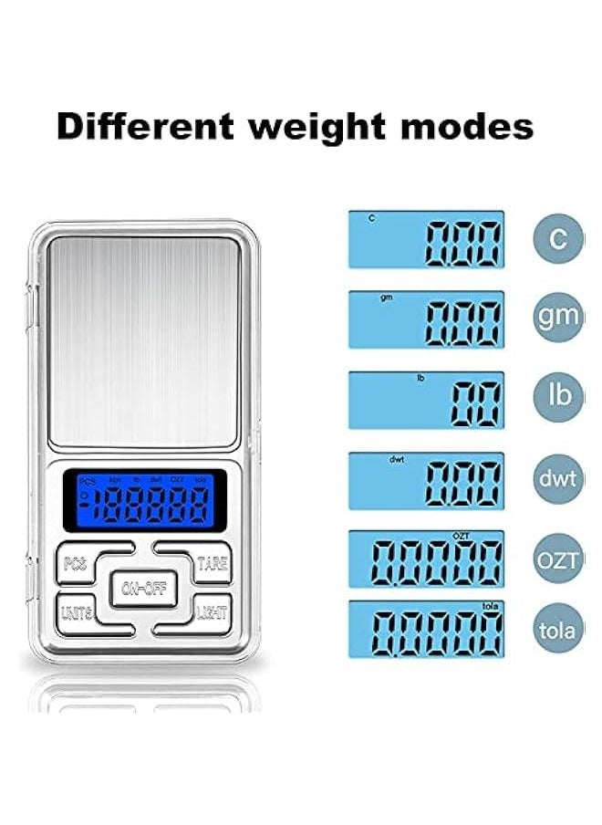 Gonice - Portable Digital Weighing Scale 0.01g x 200g Precise Mini Pocket Scale For Gold Jewellery Collectibles Food Herbs and Coffee with Back-Lit LCD Display - Image 1