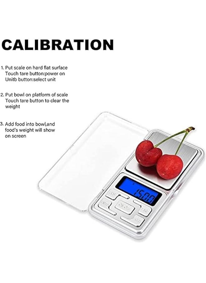 Gonice - Portable Digital Weighing Scale 0.01g x 200g Precise Mini Pocket Scale For Gold Jewellery Collectibles Food Herbs and Coffee with Back-Lit LCD Display - Image 1