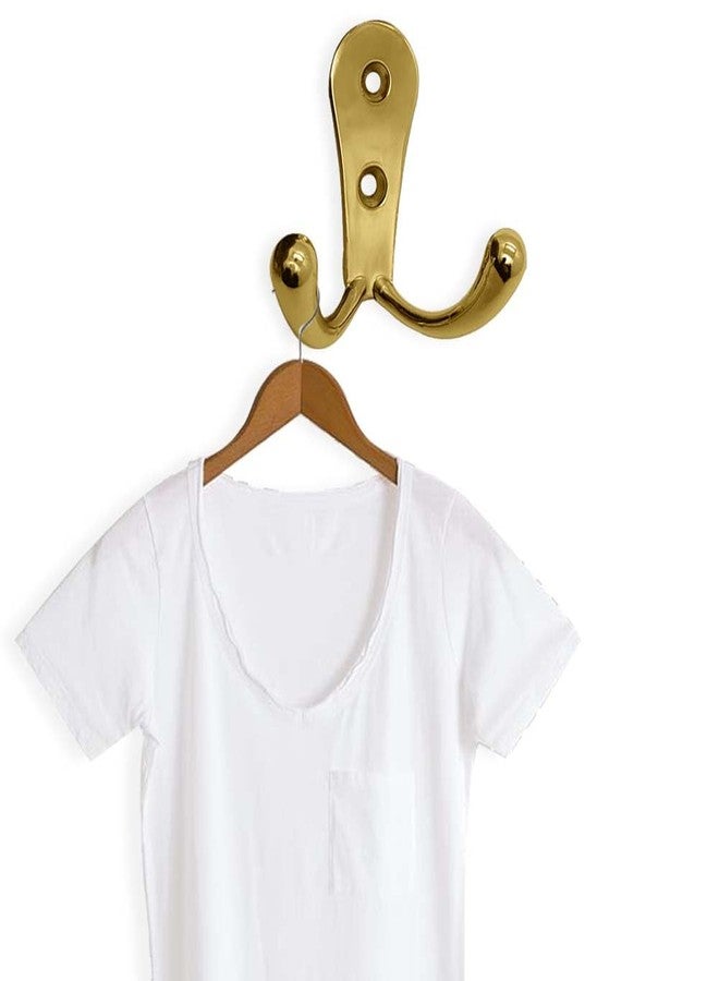 VOLO Two pin Clothes Hanger Hook Premium and Stylish Door Hangers for Clothes, Door Cloth Hanger, Cloth Hooks/Hanger, Hooks Rail for Hanging Keys,Clothes,Towel (Antique Brass Finish, 2) - Image 3