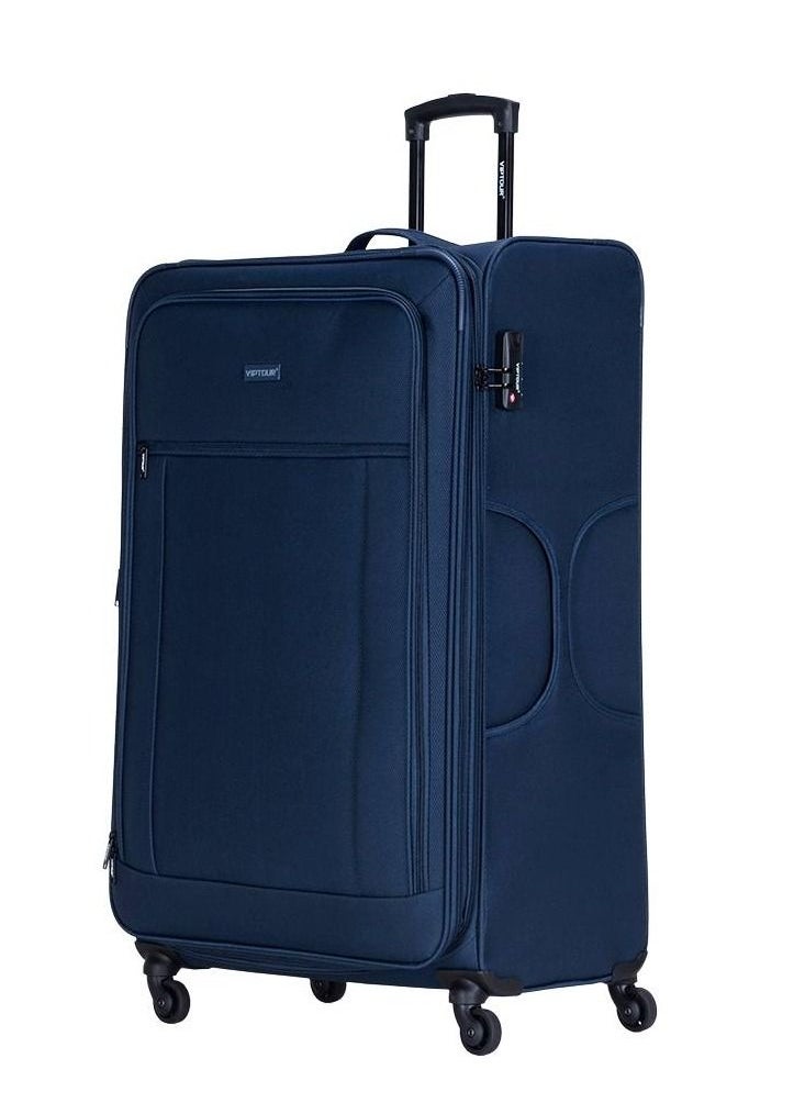 VIPTOUR - Set of 4 Light Weight Polyester Jacqard Trolley Luggage With Number Lock 20,24,28,32 Inches - Image 1