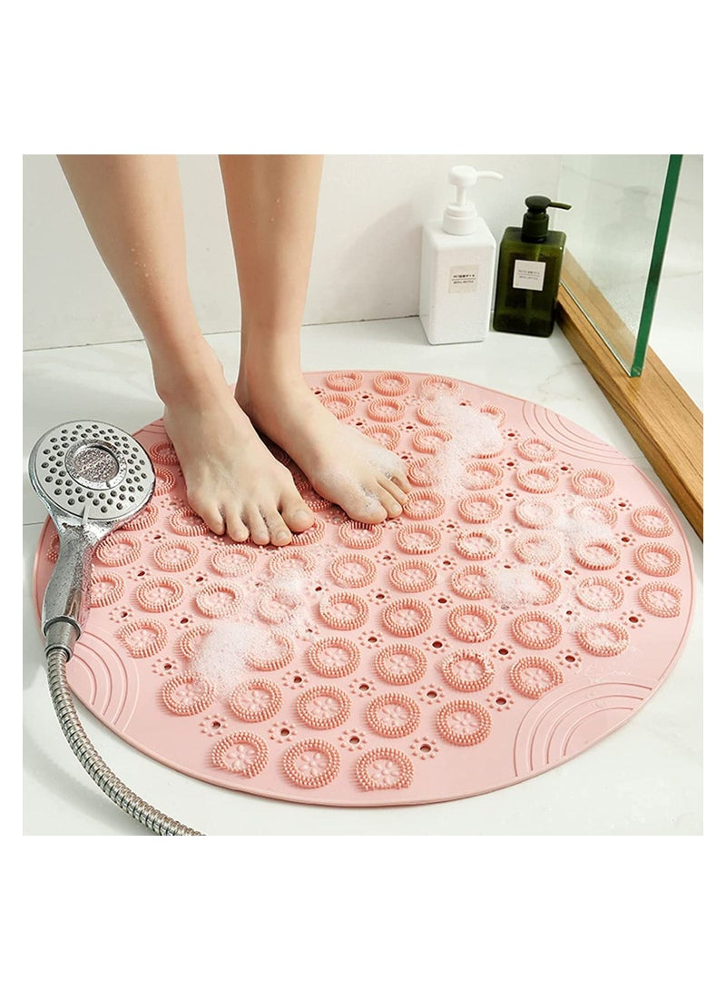 RARELY فرشاة قدم للاستحمام فرك الجدار، فرك ظهر الحمام، فرك كوب الشفط، فرك الظهر، فرك القدمين - Image 1