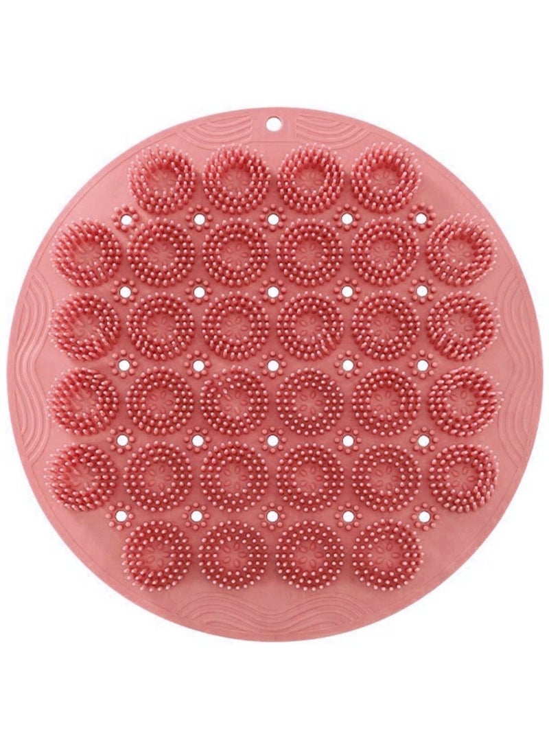 RARELY فرشاة قدم للاستحمام فرك الجدار، فرك ظهر الحمام، فرك كوب الشفط، فرك الظهر، فرك القدمين - Image 2