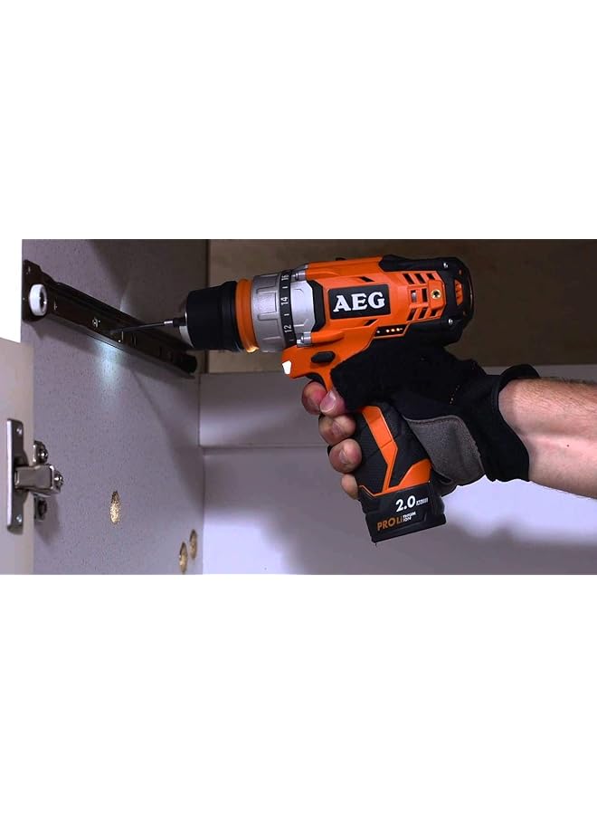 أيج مثقاب قرع Bsb12C2 0 12 فولت برتقالي أسود بطارية غير متضمنة - Image 2