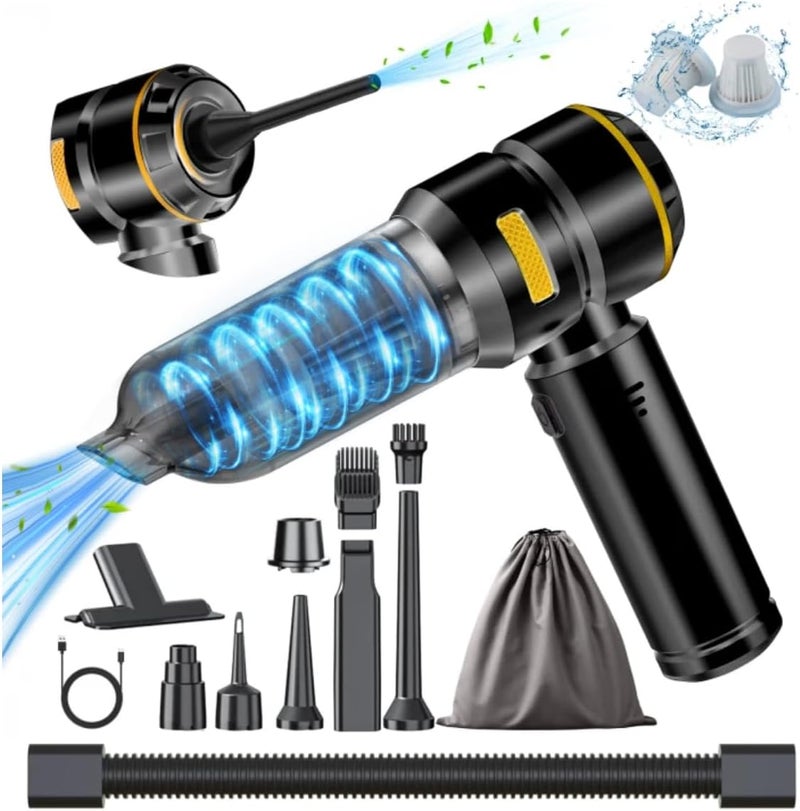 WINWEND Car Vacuum Cleaner High Power - 22000PA Portable Cars Vacuum 4 in 1 Compressed Air Duster & Air Blower & Pump Hand Held Vacuum Cordless with Brushless Motor for Car Home Office Black - Image 1