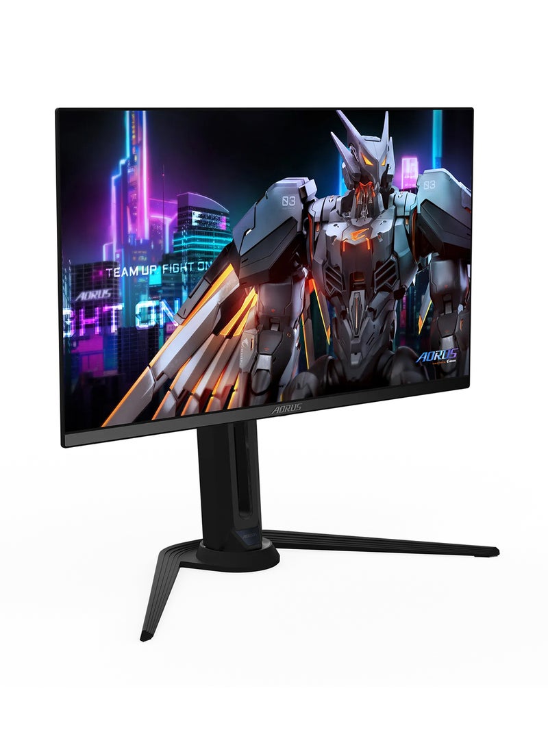 GIGABYTE AORUS FO27Q2 27" QD-OLED Gaming Monitor, QHD 2560x1440 Resolution, 240Hz Refresh Rate, 0.03ms (GtG) Response Time, AMD FreeSync Premium Pro, 1,000,000:1 Contrast Ratio, HDR Support, HDMI 2.1, Black - Image 4