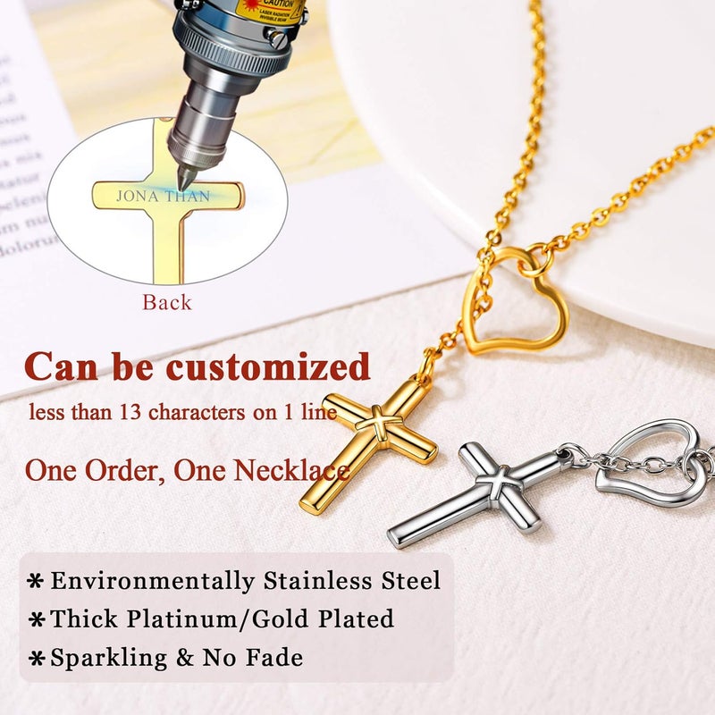 FOCALOOK Lariat Y-Necklaces | Long Necklaces for Women | Long Black Necklaces | Gold Necklaces for Women | Drop Heart Necklaces for Women | Front Adjustable Long Chain Necklace - Image 3
