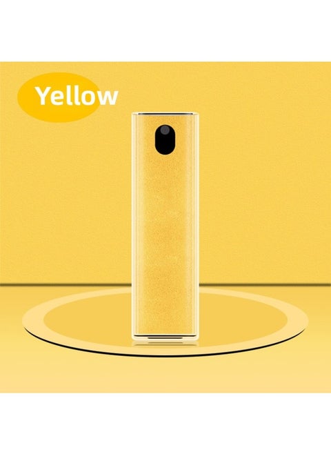 Mobile Phone Screen Cleaner Laptop Computer Cleaning Spray Wipe Dust Tool Source Digital Computer Cleaning Supplies-Color:[True Super Yellow] Oval Cleaner + PC Shell