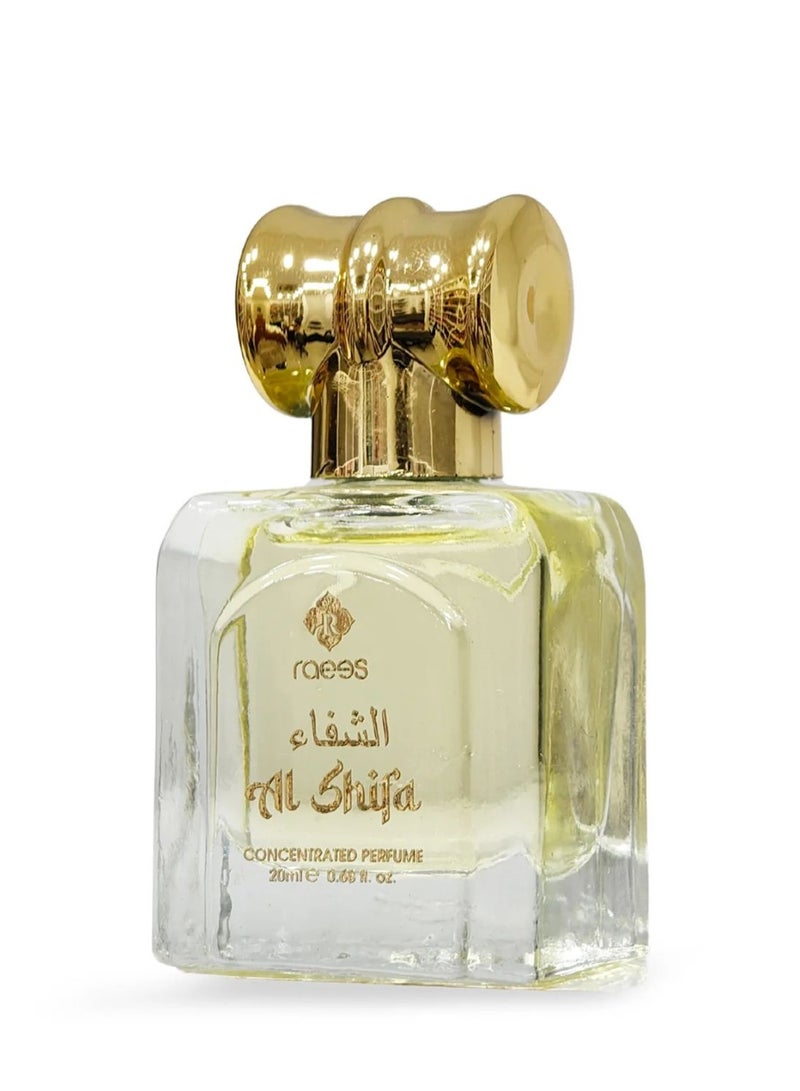 raees AL SHIFA Roll-On Attar Perfume Oil 20ml Concentrated Alcohol-Free Fragrance by Raees - Image 1
