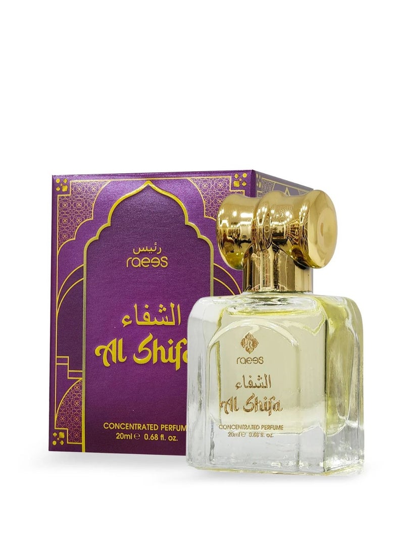 raees AL SHIFA Roll-On Attar Perfume Oil 20ml Concentrated Alcohol-Free Fragrance by Raees - Image 2