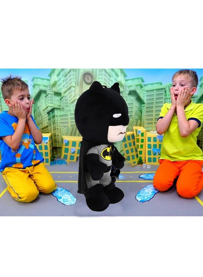 Mirada دميّة باتمان الناعمة الرمادية المحشوة للأطفال الأولاد 35 سم - Image 5