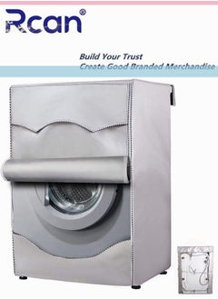 Rcan Silver Coating Oxford Cloth Full-automatic Roller Drum Washing Machine Washer Dryer Cover Waterproof Sun-resistant Dust Cover (L)  - Image 1