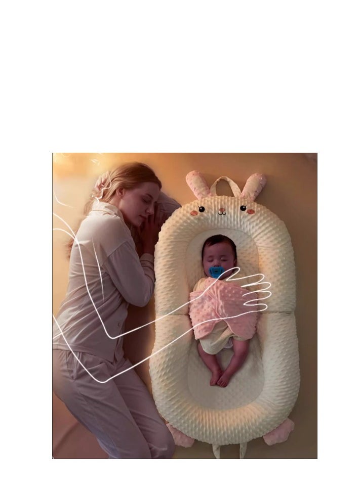 Moore Rabbit Bed In Bed Baby Newborn Baby Soothing Bed Anti Spitting Two In One Soothing  - Image 2