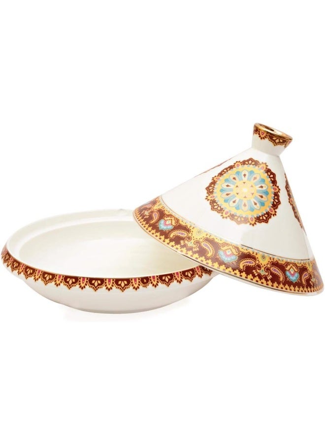 Shallow Bone China 18 cm Tajine, Multi Color - Image 2