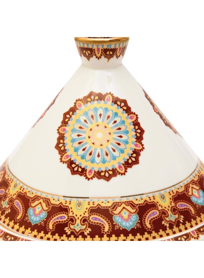 Shallow Bone China 18 cm Tajine, Multi Color - Image 4