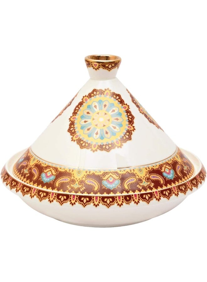 Shallow Bone China 18 cm Tajine, Multi Color - Image 1