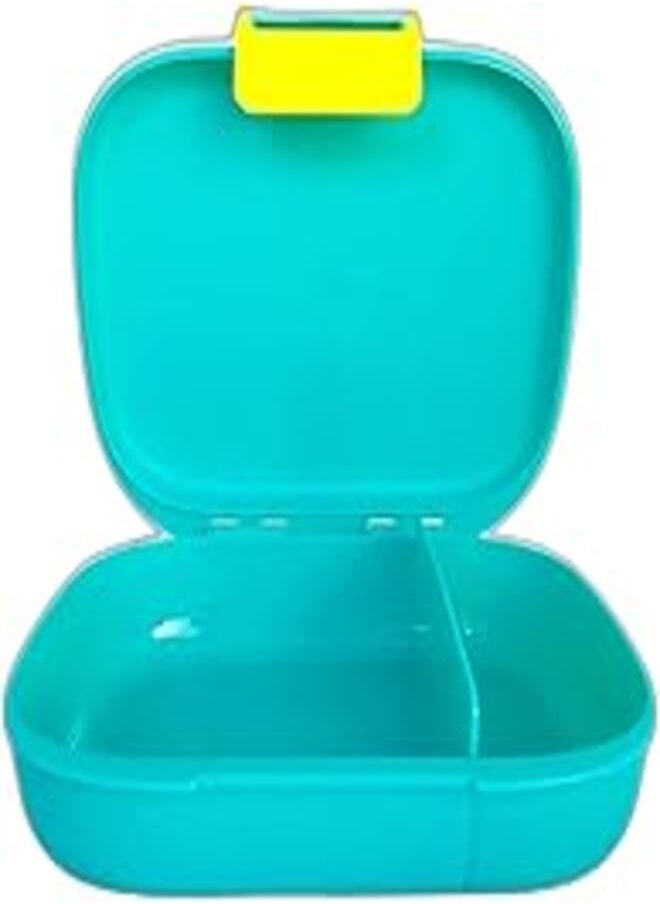 Tupperware - Tupperware to Go 1, 2, 3 Lunch Box with Divider, Turquoise, Yellow, School Children - Image 1