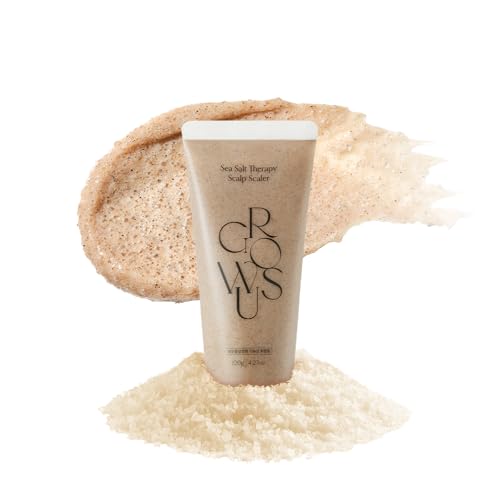 GROWUS Sea Salt Therapy Scalp Scaler Salicylic Acid Niacinamide Dexpanthenol Exfoliating Deep Cleansing Free from Paraben and Sulfate 2 in 1 Type for Itchy and Oily Scalp 423 Oz 120g - Image 1