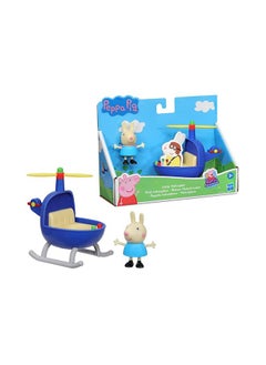 Peppa'S Adventures Little Helicopter Toy Includes 3-Inch Rebecca Rabbit Figure Inspired By The Tv Show For Preschoolers Ages 3 And Up
