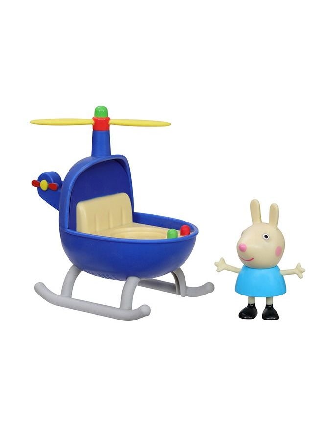 Peppa Pig - Peppa'S Adventures Little Helicopter Toy Includes 3-Inch Rebecca Rabbit Figure Inspired By The Tv Show For Preschoolers Ages 3 And Up - Image 1