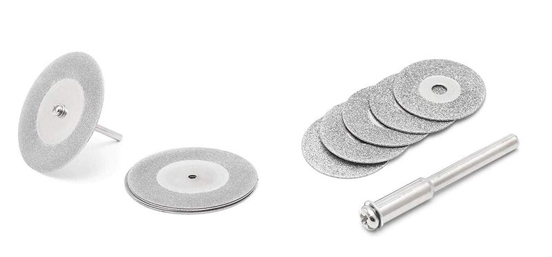DIY Crafts 30mm Diamonte Cutting Discs Drill Bit Shank For Rotary Tool Blade DIY Works Support 30mm MiniSmall Cutting Pack Of 5 Pcs30mm 30mm Silver Colour Multi Utility - Image 1