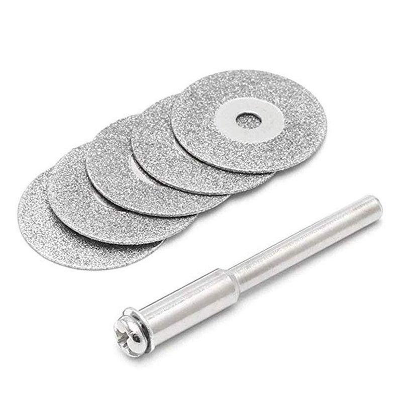 DIY Crafts 30mm Diamonte Cutting Discs Drill Bit Shank For Rotary Tool Blade DIY Works Support 30mm MiniSmall Cutting Pack Of 5 Pcs30mm 30mm Silver Colour Multi Utility - Image 4