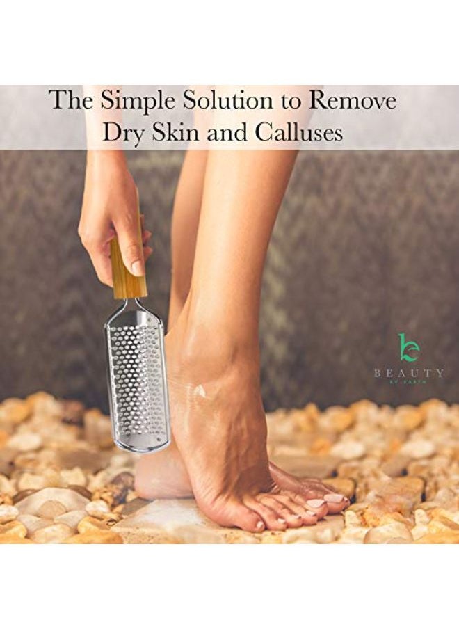 Lus Remover Tool For Dead Skin Removal, At Home Pedicure Tools, Foot Rasp Callus Remover Feet And Heels, Smooth Soft Feet Using A Grater & Scraper (Bamboo & Stainless Steel) (1 Pack) - pzsku/ZBFBB37119F1BC3F4A624Z/45/_/1646065707/79950bea-6e54-4293-a8e1-e1fcc8b8d655