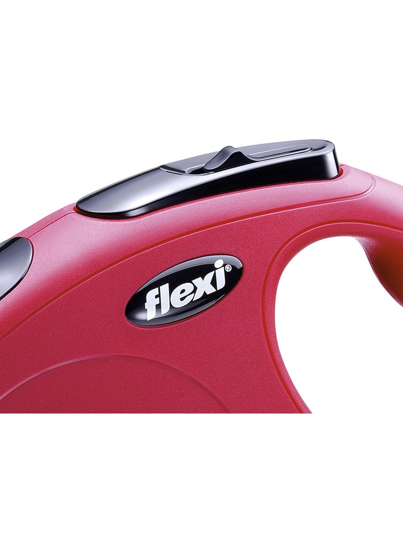 Flexi FLEXI New Classic Cord Retractable Dog Leash for Small Dogs up to 26 lbs  26 ft Red  TangleFree Pet Walking Leash with OneHanded Brake Pause Lock  German Quality Product  - Image 2