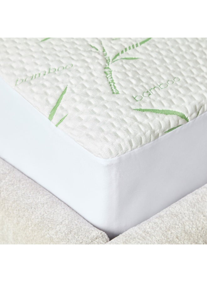 Home Box Bamboo Waterproof Queen Mattress Protector 200 x 33 x 150 cm - Image 5