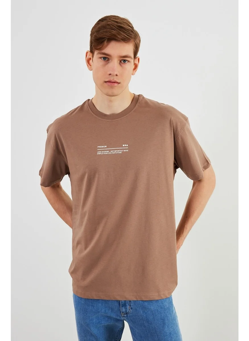 mmetalic Leo Men's Oversize T-Shirt