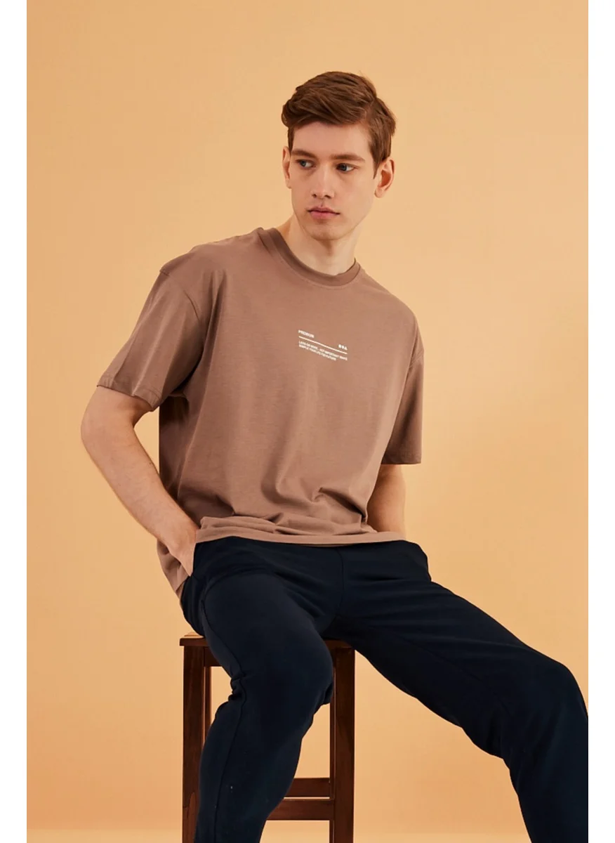 mmetalic Leo Men's Oversize T-Shirt